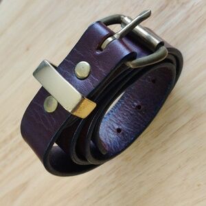 Duluth Pack Genuine Leather Brass Buckle Hardware, Size 32